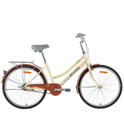 China 26 Inch Hi-Ten High Carbon Steel Women's 26 Inch High Carbon Steel Frame Comfort Comfort City Travel Bike for sale