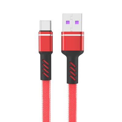 China High Quality Fast Speed ​​Charging Type C USB Cable For Phone USB Fast Charging Tie Down Universal Nylon Braided Charger Cable for sale