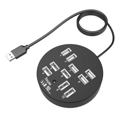 China Computer Mobile Devices .desk USB 2.0 Hi-speed 4 USB Hub Splitter Hub Adapter 2.0 Left USB HUB for sale