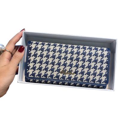 China New wholesale luxury waterproof rfid women purses long clutch color large capacity ladies wallets and purses women for sale