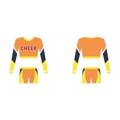 China Cheer Design Youth Uniform Girls Encourage To Wear Crop Top With Door To Door Accept Customzied Size for sale