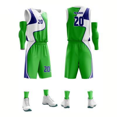 China Outdoor Sports Antibacterial Mens Breathable Summer Basketball Clothes Team Sport Uniform for sale