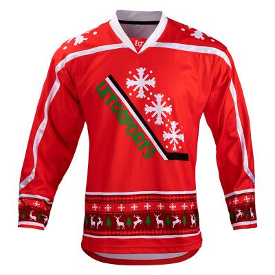 China Comfy Good Quality Uniform Fading Reversible Christmas And No Custom Ice Hockey Sublimated Ice Hockey Tank Tops for sale