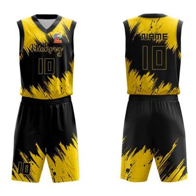 China 100% Polyester Profession Running Sublimation Antibacterial Basketball Tank Tops for sale