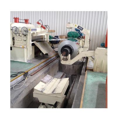 China Longitudinal Cut Whole Sale Price Suitable For Factory Coil Cut Machin Metal Sheet 4 Mm , Hot Single Hydraulic Metal Slitting Line for sale