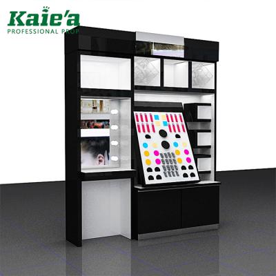 China Modern+Fashion Wholesale Customized Cosmetic Display Cabinet Make Up Display Stand Retail Store For Sale for sale