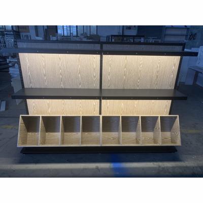 China Modern MDF Wine Display Stand Store Rack Design Wine Store Design for sale