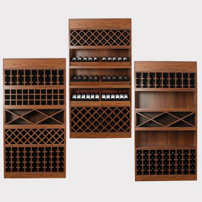 China Modern Modern Wooden Wine Rack Wall Display Wine Wall Rack for sale