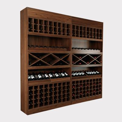 China Modern Modern Wooden Wine Display Rack Store Wine Rack for sale