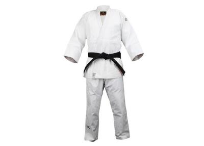 China Youth Competition White Judo Uniform Pre - Shrunk Double Weave for sale