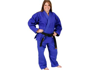 China Women Judo Uniform , Blue Judo Suit Light Weight For Players for sale