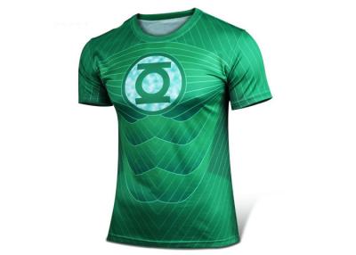 China Dyed Green Rash Guard Shirts With Polyester / Spandex Material for sale