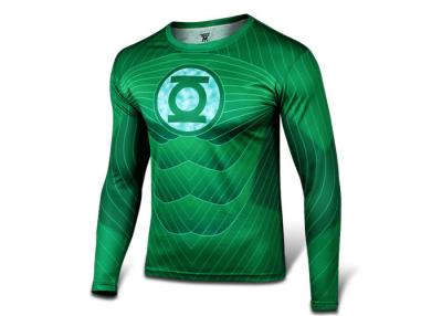 China Fashion Elastic Long Sleeve Rash Guard Customized For Men Compression for sale