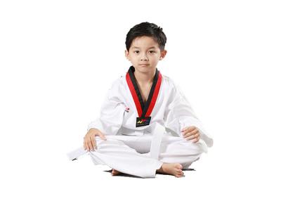 China White Belt Fighter Taekwondo Suits For Kids Competition Uniform for sale