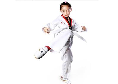 Cina Uniforme lunga Customerized del Taekwondo Dobok dei bambini della manica della scuola con le cinghie in vendita