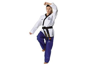 China Female Taekwondo Uniform Martial Arts Kimonos With Elastic Waist Band for sale