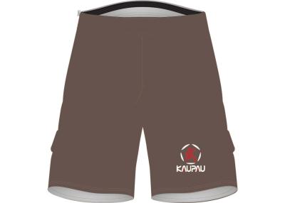 China Los pantalones cortos de la lucha de Brown personalizaron 1,5 pulgadas de entrepierna de la anchura en venta