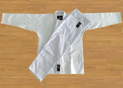 China Weiße Brasilianer Jiu Jitsu Gee Hochschultrainings-Kimonos der Perlen-Webart-550G zu verkaufen