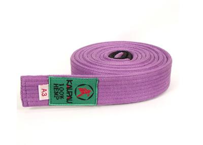 China Customized Purple Belt Jiu Jitsu Kids Jiu Jitsu Martial Arts Belts for sale