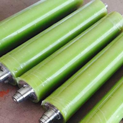 China Polyurethane-Drum-Rubber Polyurethane Coatings Roller Printer - PU Conveyor Roller Bearing Raw Material Roller for sale