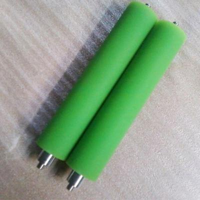 China PU Conveyor Roller Conveyor Sleeves Liners Rollers 6 Polyurethane Rubber Spiral Bearing Roller for sale