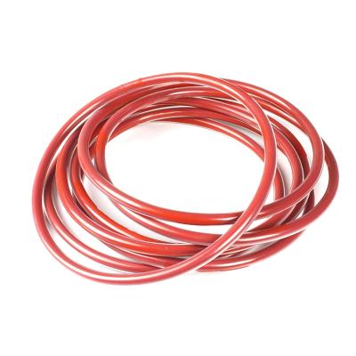 China Compression Good Sealing Customizable Red And Black Products Standard Fluorine Coated Silicone Rubber Ring for sale