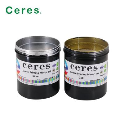 中国 High Gloss Screen Printing Mirror Ink For Printing On Transparent PET PVC Sheet 1kg / can 販売のため