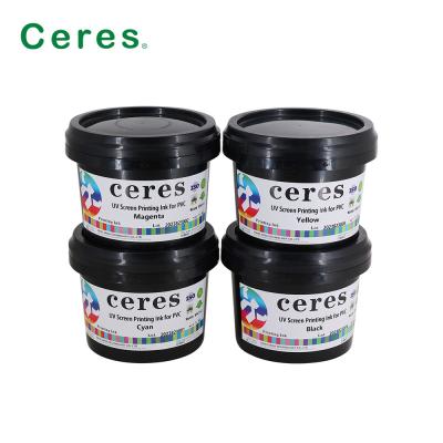 China CMYK UV Screen Printing Ink For Plastic Glass PP PE PET LDPE HDPE Te koop