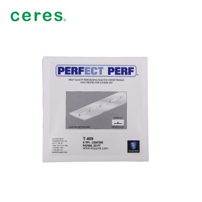 China Perfecto Perf T-409 Centro 16TPI Uso para papel desgarrado en venta