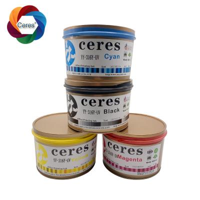 Κίνα MSDS Ceres Pantone UV όφσετ μελανιού CMYK μελάνι εκτύπωσης φλυτζανιών εγγράφου πλαστικό προς πώληση