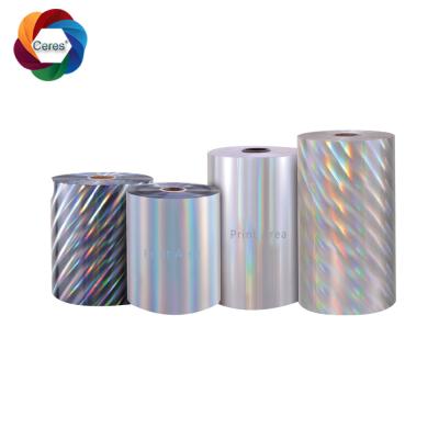 China Zilveren Thermische de Lamineringsfilm 18 van BOPP Mic Transparent Holographic Lamination Film Te koop