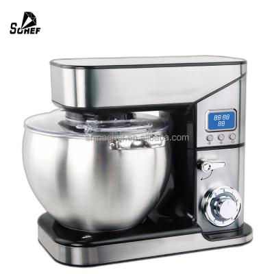 China SC-623 Design Large Capacity 10L Digital Display Kitchen Appliances Stand Tilt Head Electric Food Mixer For Bakery for sale