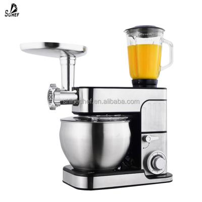 China Electric Egg Mixer Design Control Home Use Cake Stand Mixer 1300W Dough Mixer Dough Mixer Tilt Head With Chopper for sale