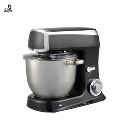 China Home Used Stand Mixer Machine Design Matte Black Food Mixer Vertical Dough Mixer Pastry Tilt Head With Wire Whisk for sale