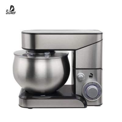 China Guangdong Design Home Appliances 1000W 6 Speed ​​Stand Mixer Stainless Steel Food Processor 5L Cake Mixer Tilt Head Small for sale