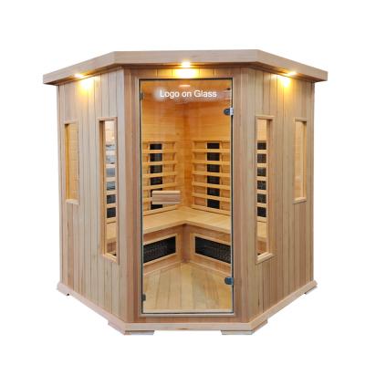 China Computer Control Panel Classic Luxury Sauna Combo Sauna Combines Saturated Steam and Full Spectrum Dry Sauna Heating Rooms for sale