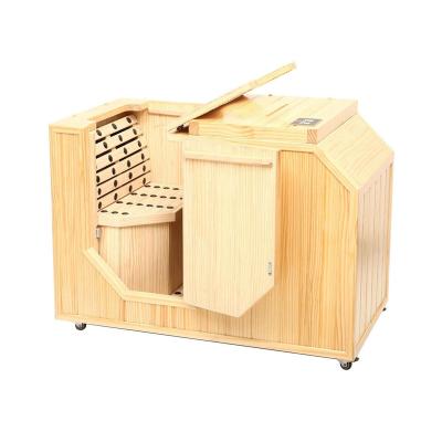 China Wholesale Holographic Far Infrared Computer Control Panel Energy Pedicure Barrel Household Health Sauna Wooden Barrel for sale