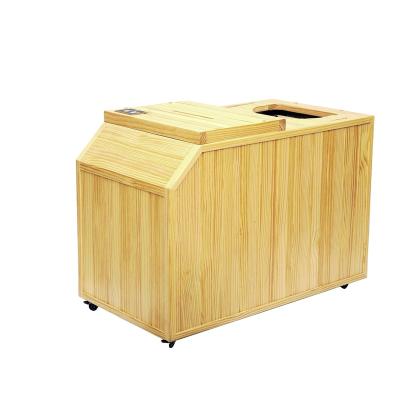 China Low moq wooden foot infrared sauna barrel health far away foot only control panel computer for sale