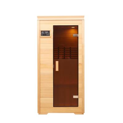 China Wholesale Custom Fashionable Computer Control Panel Sauna Room High End Home Use Simple Sauna Room for sale