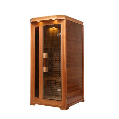 China Computer Control Panel With High Quality Saturated Steam Cedar Heater Sauna Room Mini Style Fashion Home Saunas New for sale