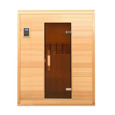 China Computer control panel high-grade wooden promotion sauna family room customized sweat-steaming room for three person for sale