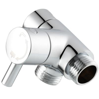 China With Ciencia Shower Arm Brass Diverter Solid Metal Chrome For Hand Held Showerhead And Fixed Spray Head G 1/2 Two Way DSF007E for sale