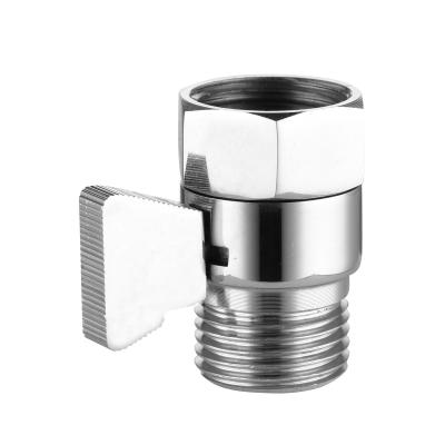 China Order CIENCIA Water Brass Shower Head Cut Off Valve Water Flow Control Valve 1/2 Inch On Off Valve For Shower Arm And Shower Head, AV016B for sale