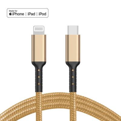 China Original IOS System Tketai MFI C94 Chip USB C To Lightning Fast Charging 8 PIN Charging Cable 1m/3ft For Iphone Charger for sale