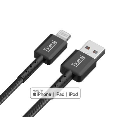 China IOS System Tketai MFI C89 USB Lighting 8 PIN Fast Charging Cable For Iphone 12/11/Xs/8/7/6 Iphone Charger for sale