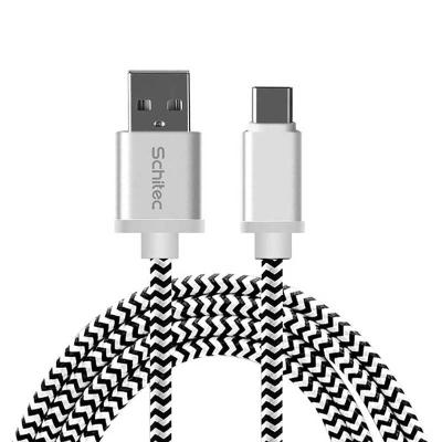 China USB 3.0 USB-A Ground Speed ​​Stock Braided Fast Charging Braided Data Cable To Type C Support Palladium Phone Charger Cable for sale