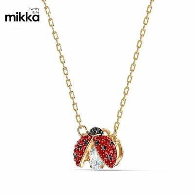 China SY 925 FASHIONABLE SY 925 light luxury niche temperament temperament clavicle chain miraculous ous ladybug sterling silver simple necklace for sale