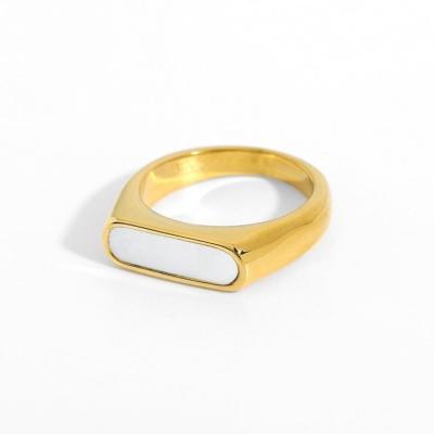 China 18k Gold Bold Elegant Wholesale Punk Ring Set For Women Stainless Steel Fashion Minimalist Jewelry for sale