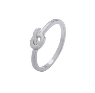 China SY TRENDY hot sale inspire jewelry fashion simple design knot charm couple ring jewelry accessories gift for sale