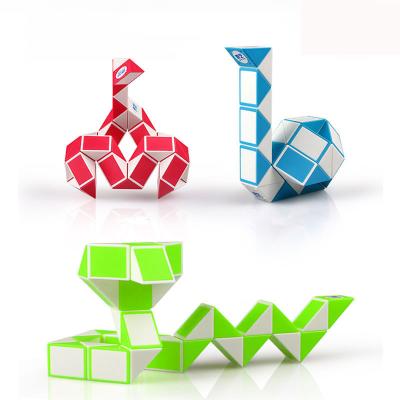 China Toy Qiyi Educational 24 Puzzle 36 Transformable Game Fidge Multicolor Magic Cube Twist 3d Snake Segments Ruler Child Puzzle Toy for sale